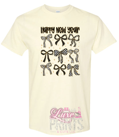 Happy New Years Bows Design