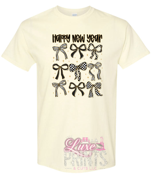 Happy New Years Bows Design