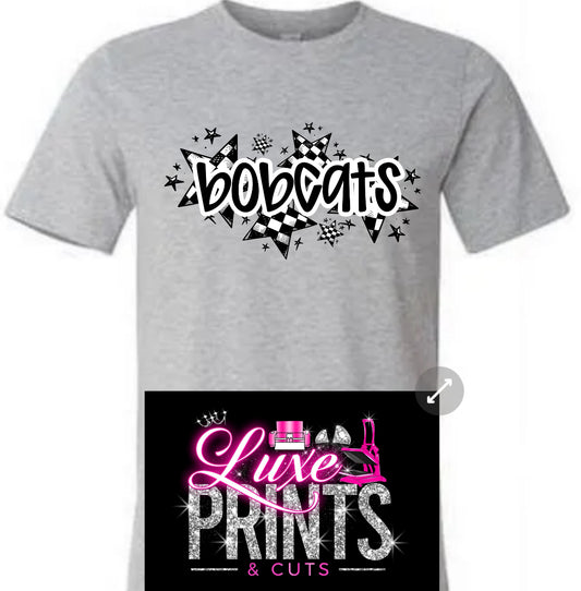 Bobcats Checkered Stars