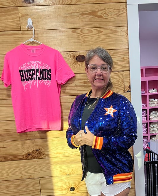 Sequin Astros jacket