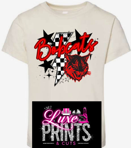 Checkered lighting and Stars Bobcats