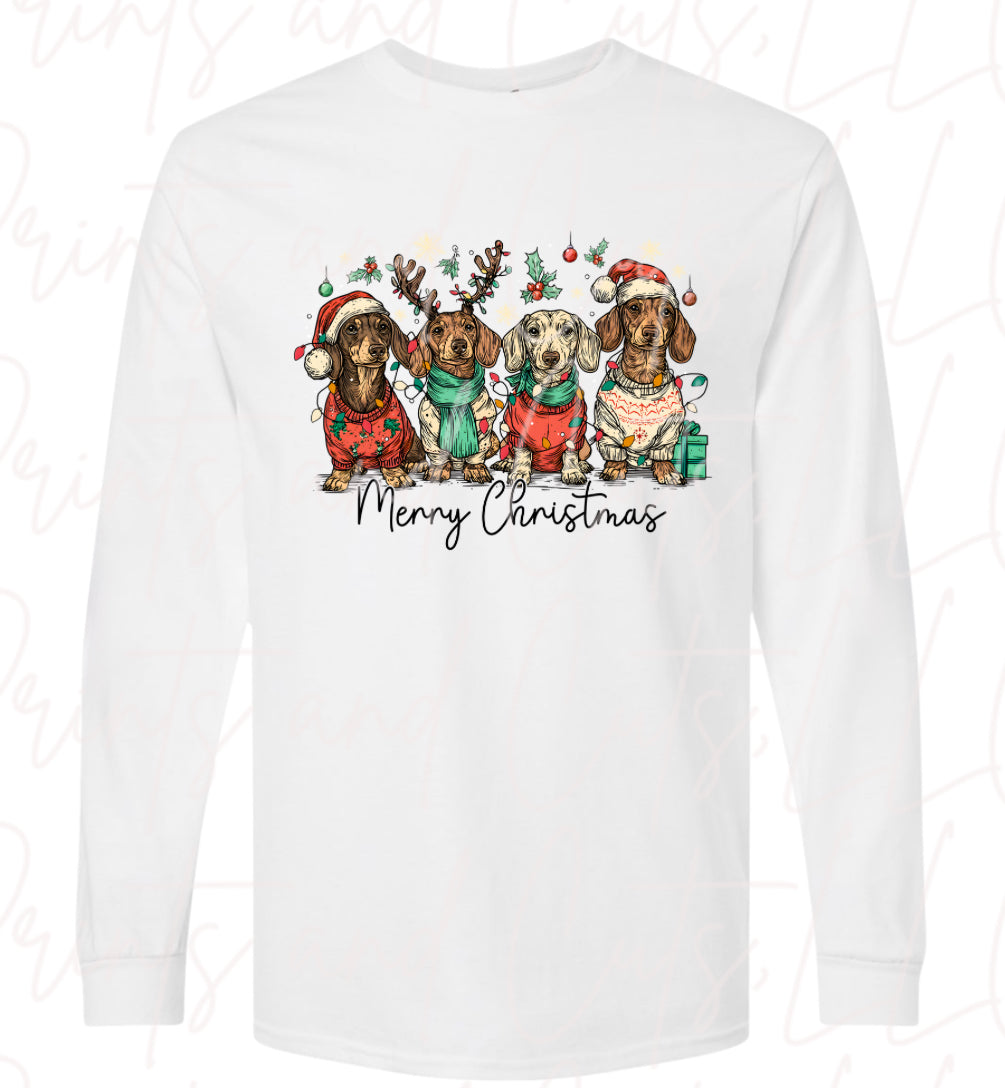 Dachshund Merry Christmas