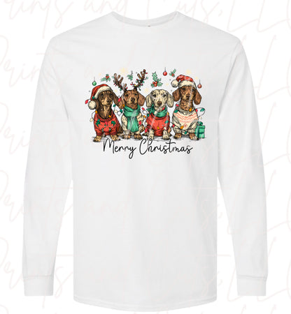 Dachshund Merry Christmas
