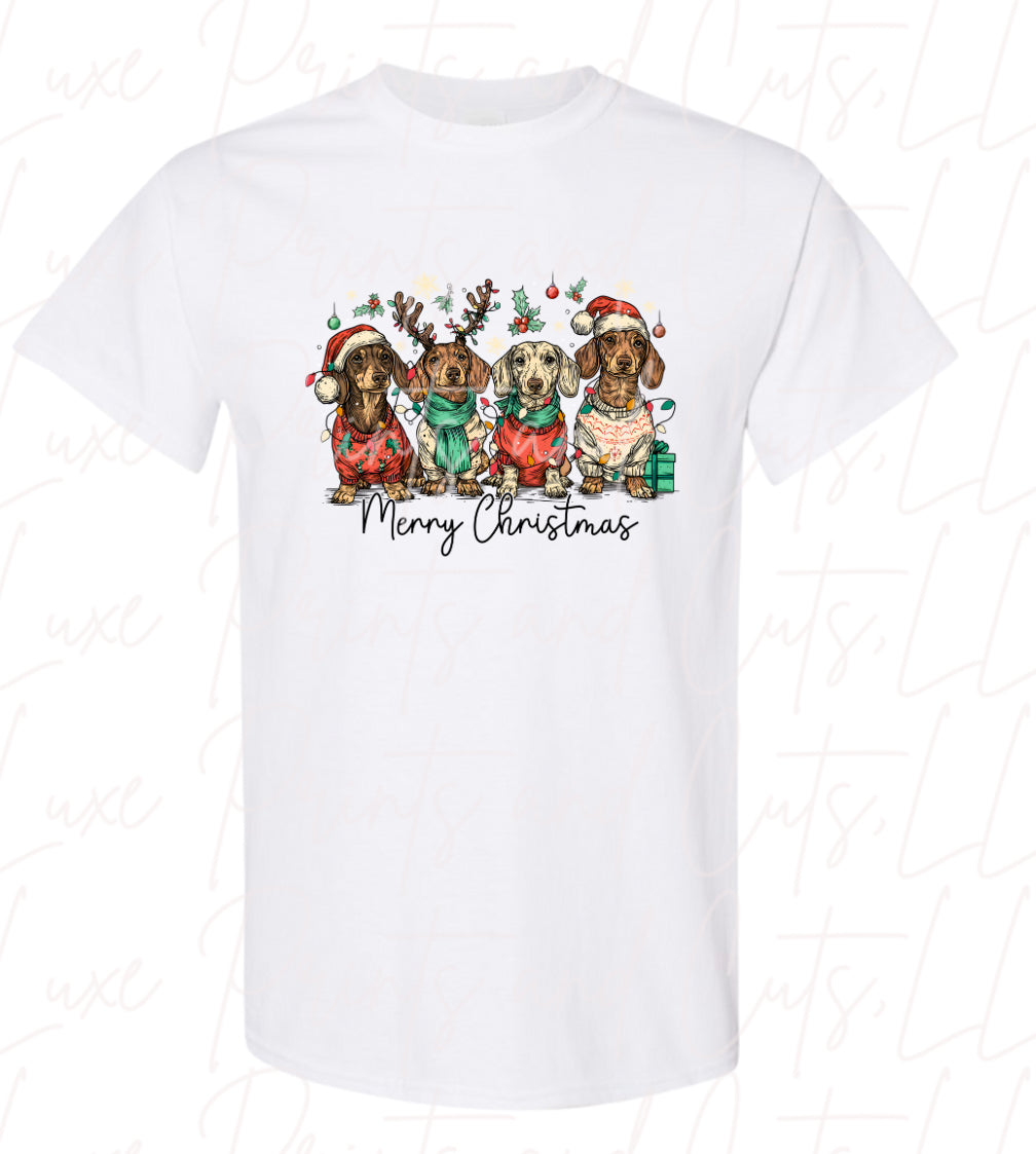 Dachshund Merry Christmas
