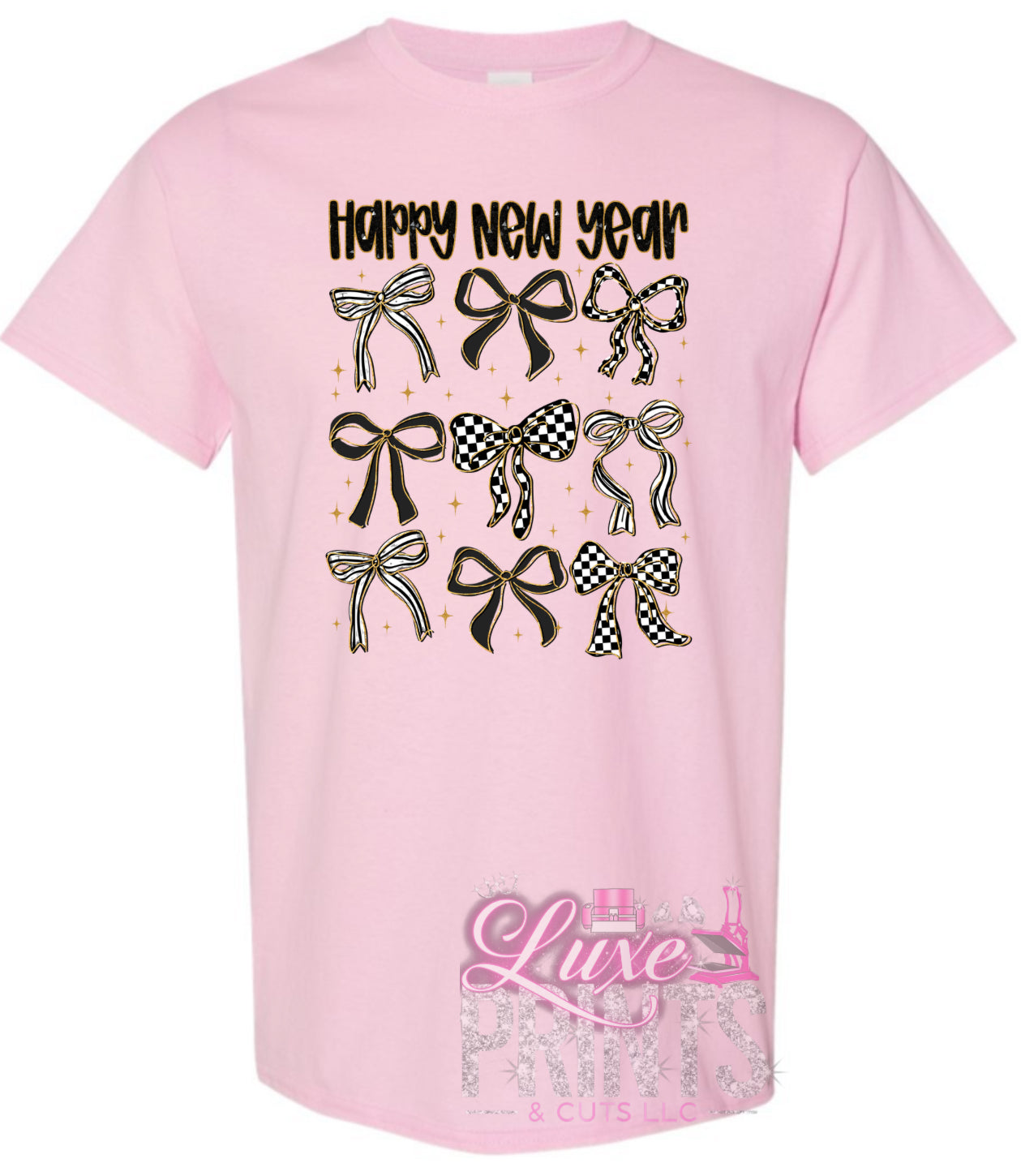 Happy New Years Bows Design