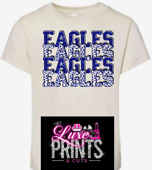 Glitter Effect Stacked Eagles