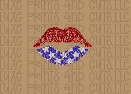 Glitter Effect Lips (TRANSFER ONLY)