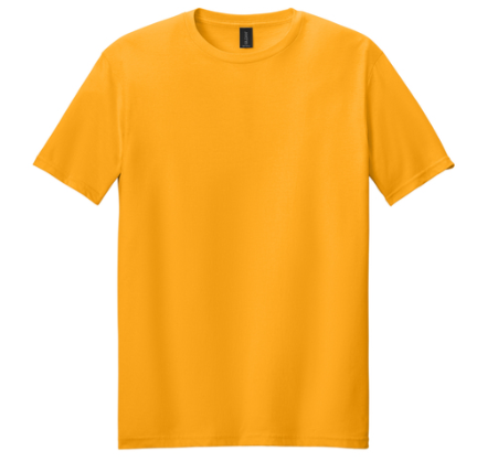 Gold Yellow Gildan Shirt