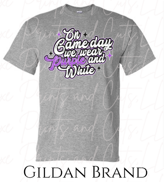 On game day we wear purple