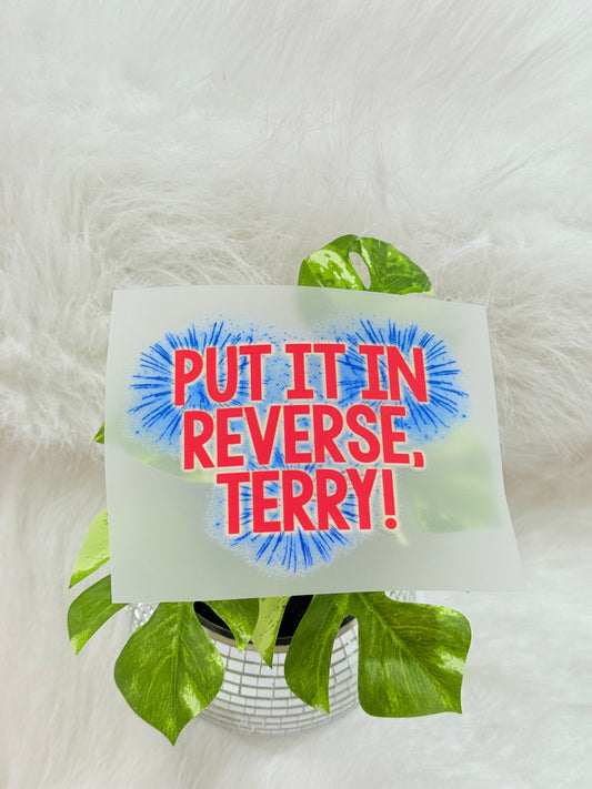 Put it in reverse Terry DTF hat transfer