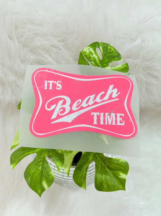Beach Time DTF hat transfer