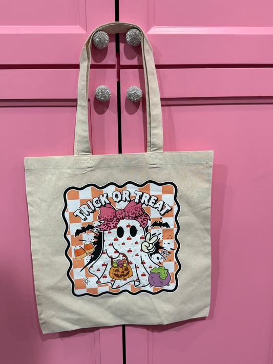 Personalized Trick or Treat Canvas Bag