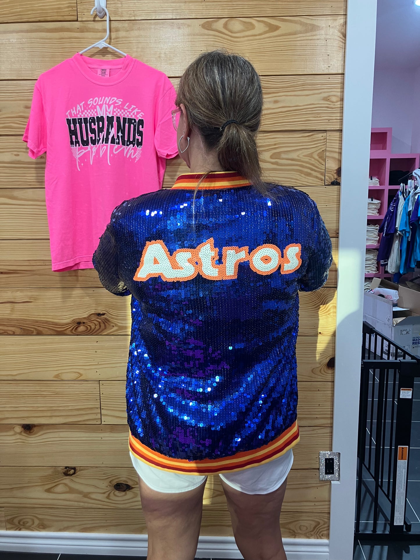 Sequin Astros jacket