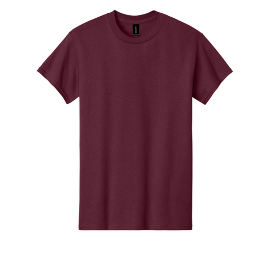 Maroon Heavy Cotton Gildan Shirt