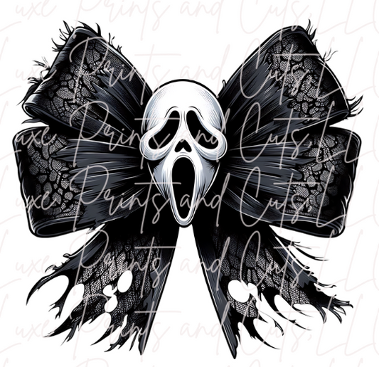 Mask Black Bow (TRANSFER ONLY)