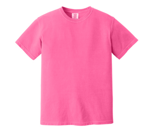 Neon Pink Comfort Color Shirt