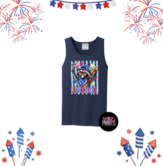 Patriotic Racoon