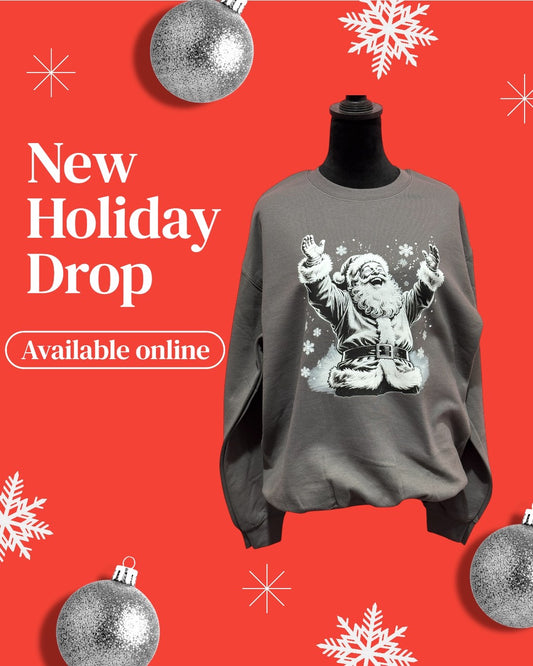 Coal Grey Santa Sweatshirt