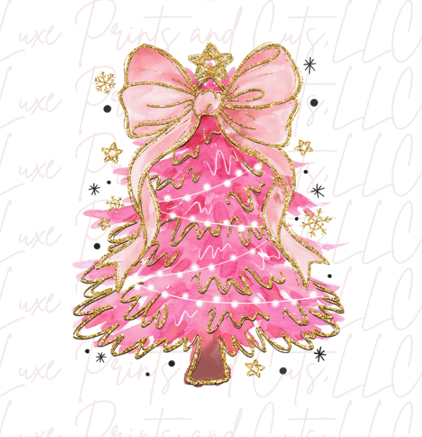 Pink Christmas Tree (TRANSFER ONLY)