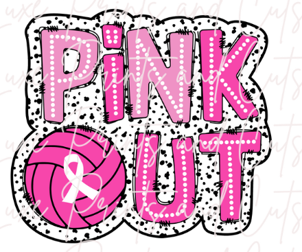 Pink Out Volleyball (TRANSFER ONLY)
