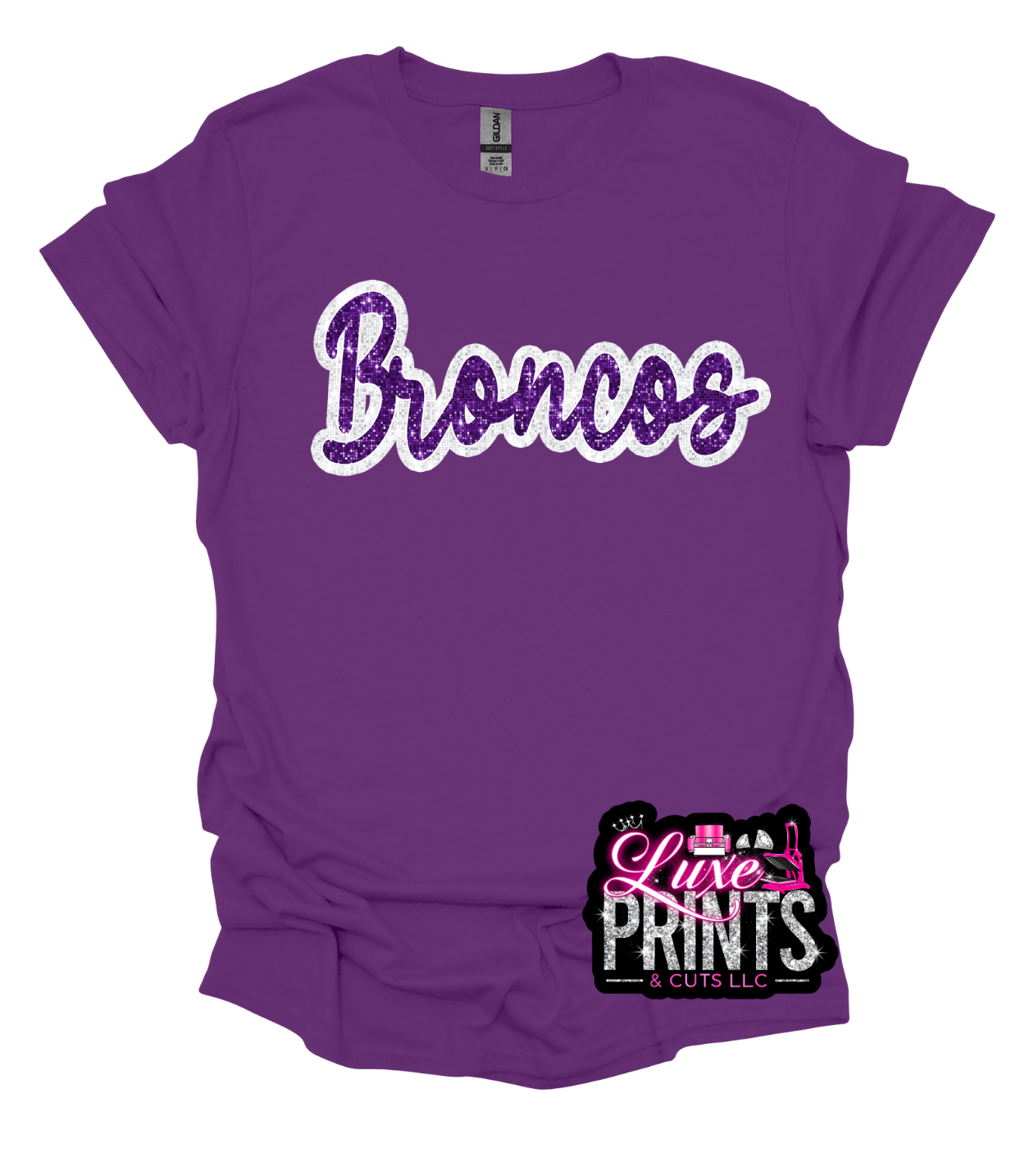 Bronco White Outlined