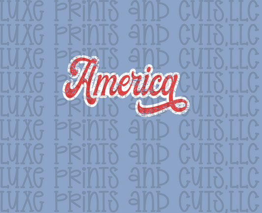 Retro America Text (TRANSFER ONLY)