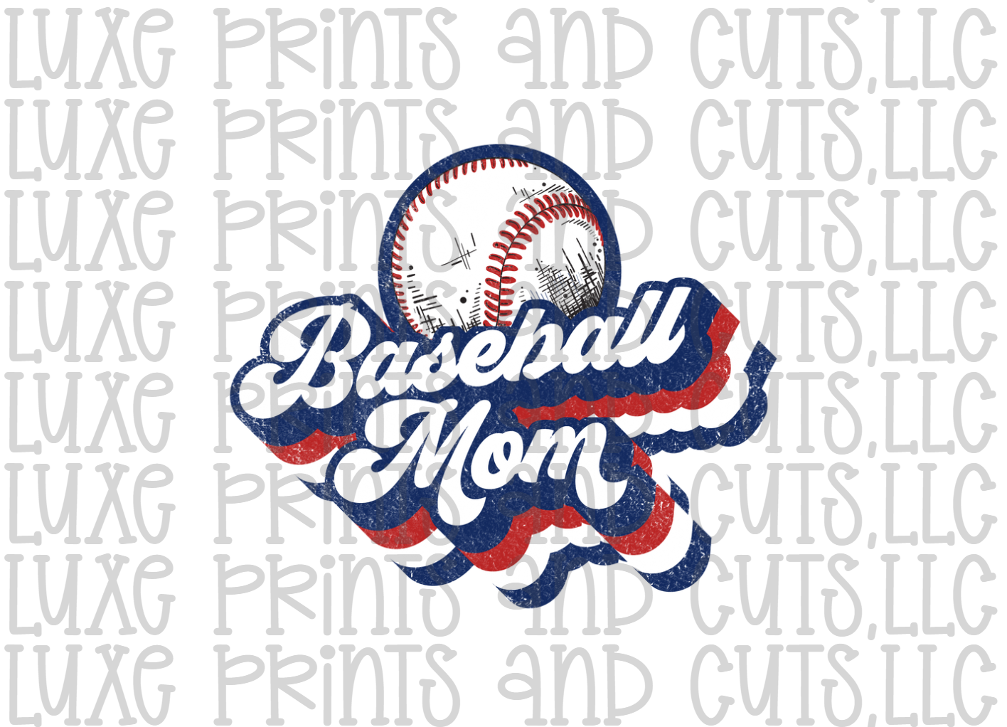 Retro Baseball Mama