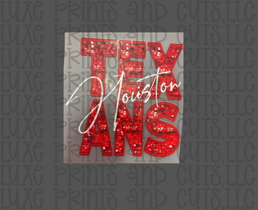 Rhinestone Effect Texas (TRANSFER ONLY) SALE
