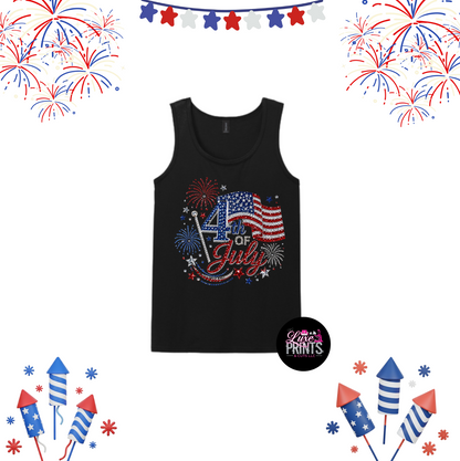 Rhinestone Effect 4th of July