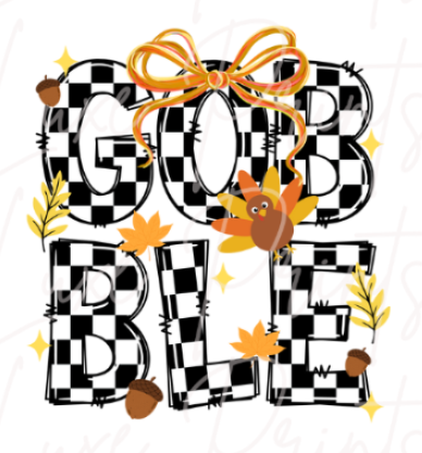 checkered Gobble (TRANSFER ONLY)