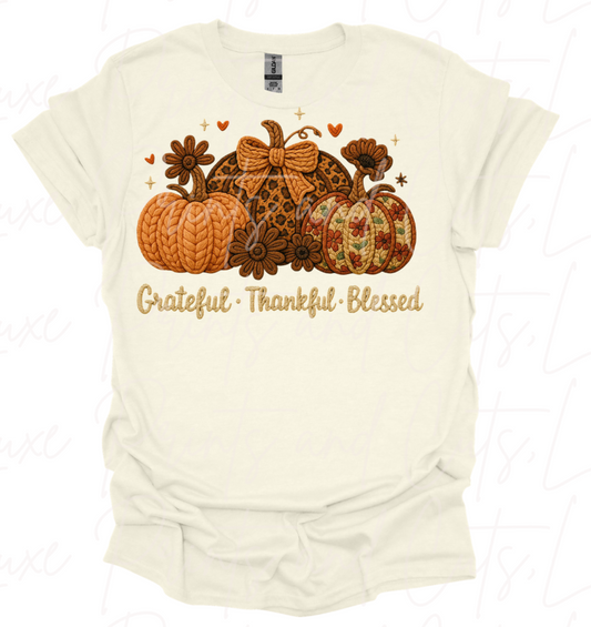 Crochet Greatful,Thankful and Blessed