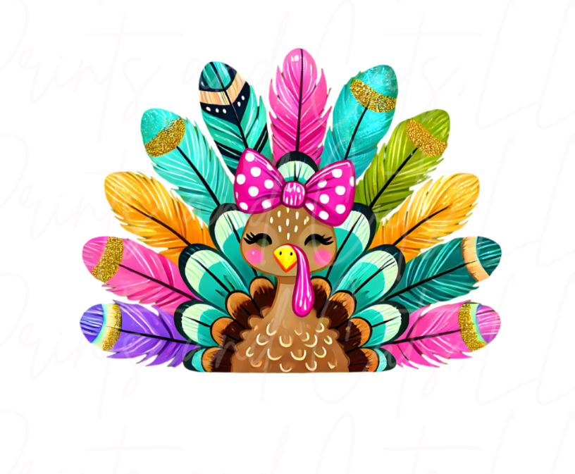 Colorful Turkey (TRANSFER ONLY)