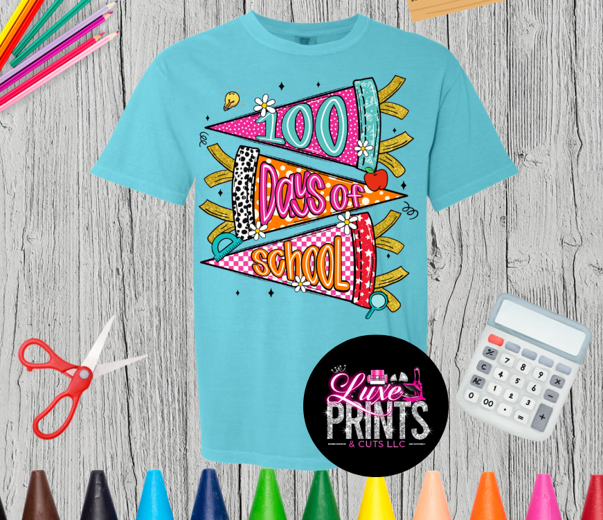 100 Days of School Pendant - Comfort Colors Only