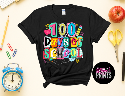 100 Days of School Ripped Paper