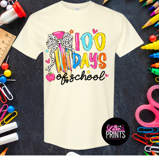 Dalmatian Bow Brushstroke 100 Days of Schools