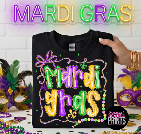 Brush Stroke Mardi Gras