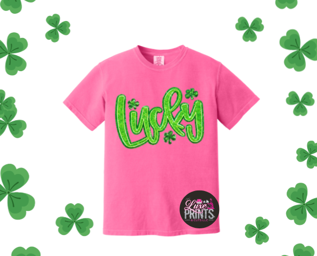 Lucky on Comfort Colors