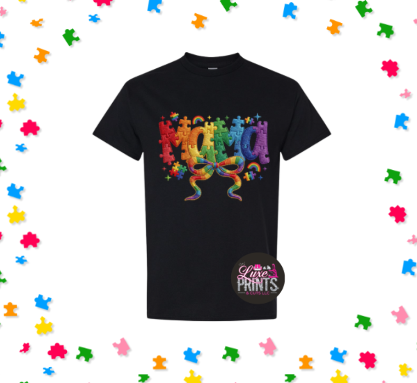 Embroider effect Mama autism