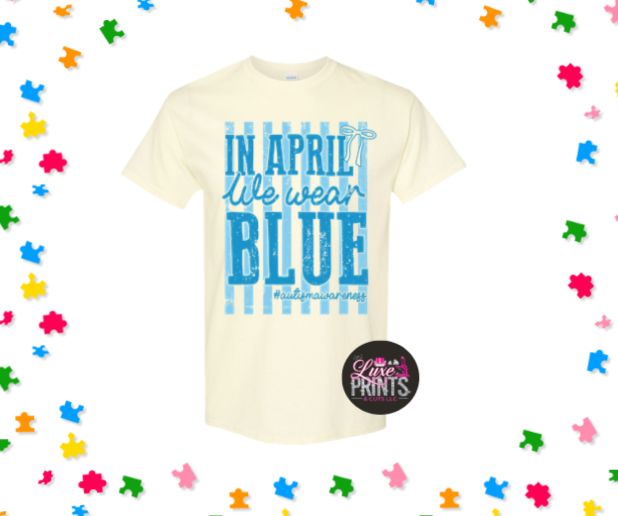 In April we wear blue