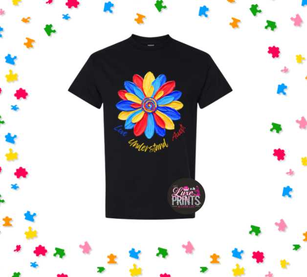 Autism Paint Flower