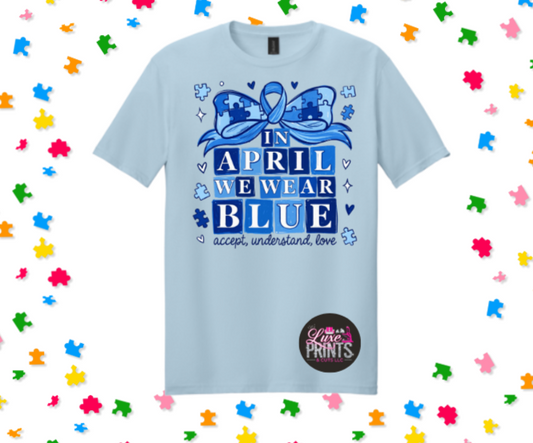 In April we wear blue