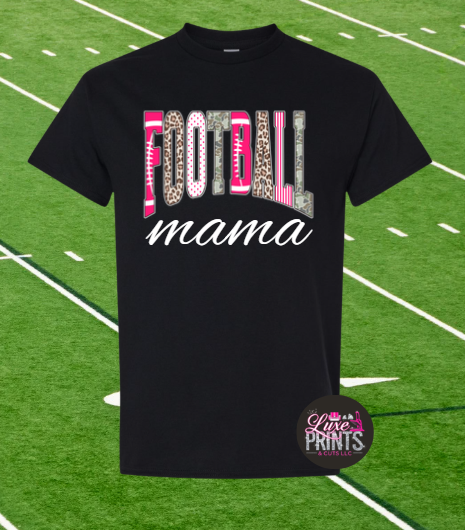 Retro Football Mama with Cheetah and Camo