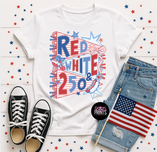 Red, White & 250