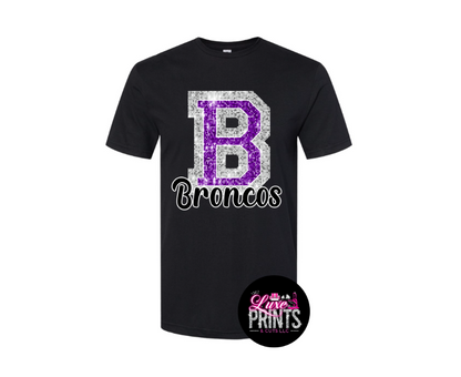 "Glitter" B - Broncos Design