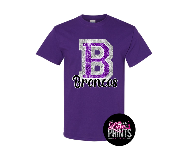 "Glitter" B - Broncos Design