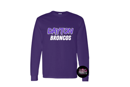 Brush Stroke Dayton Broncos