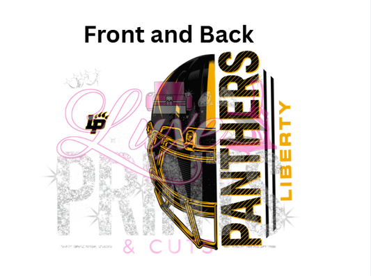 Panthers Helmet & Front logo (TRANSFERS ONLY)