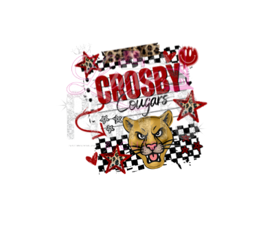 Crosby Cougars Paper Design (TRANSFER ONLY)