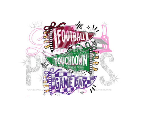 Football Flag Game Day (TRANSFER ONLY)