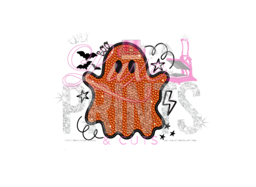 Orange Cute Ghost (Transfer Only)